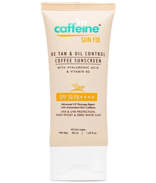 Mcaffeine SPF 50 Sunscreen Lotion For All Skin Type ( Pack of 1 )