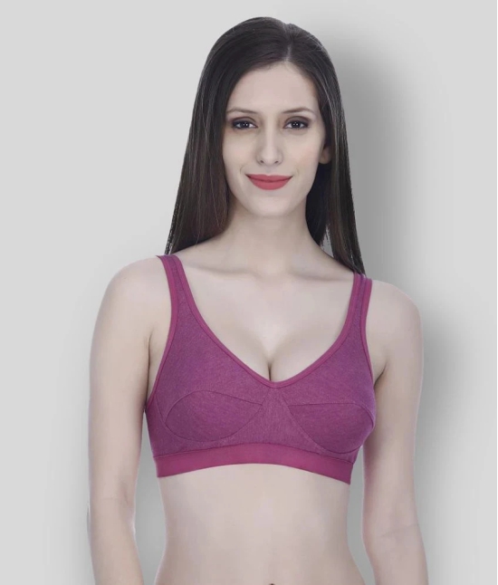 Elina - Multicolor Cotton Non - Padded Womens T-Shirt Bra ( Pack of 2 ) - None