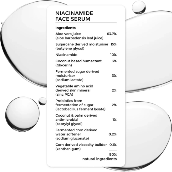 10% Niacinamide Face Serum for Smooth, Glowing Skin