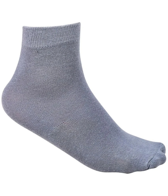 Dollar - Grey Cotton Boys Ankle Length Socks ( Pack of 3 ) - 7-8Years