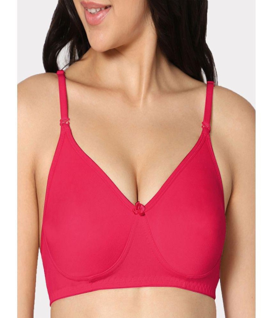 IN CARE LINGERIE - Pink Cotton Lightly Padded Women's T-Shirt Bra ( Pack of 1 ) - None