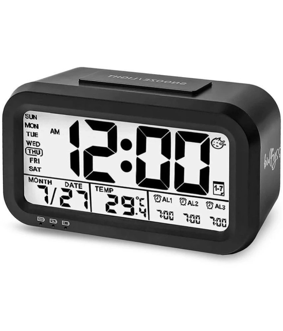 bulfyss Digital LCD Electronic Clock Alarm Clock - Pack of 1