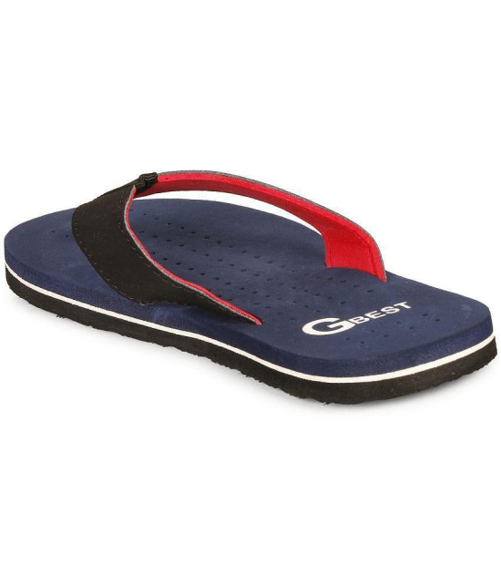 GBest - Blue Men''s Thong Flip Flop - None