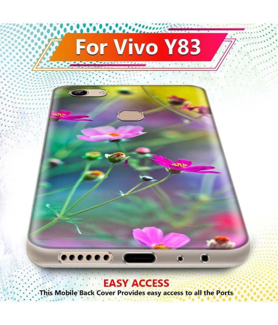 NBOX - Multicolor Silicon Printed Back Cover Compatible For Vivo Y83 ( Pack of 1 )