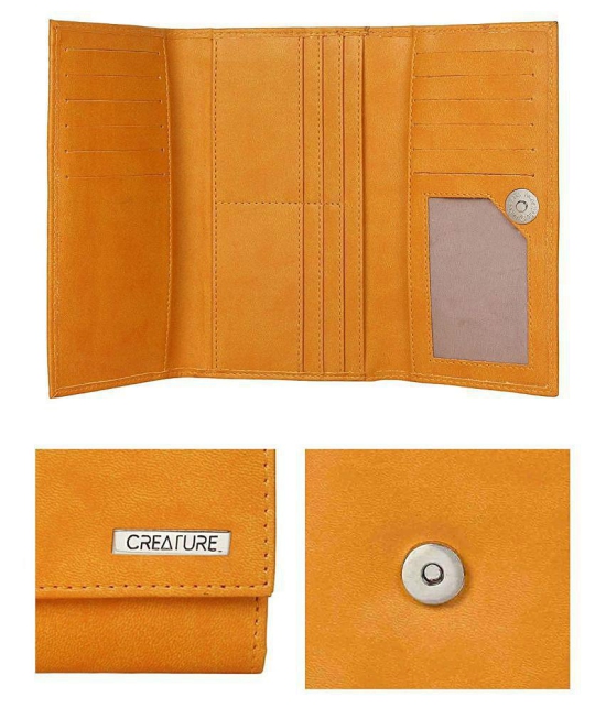 Creature Yellow Faux Leather Handheld - Yellow