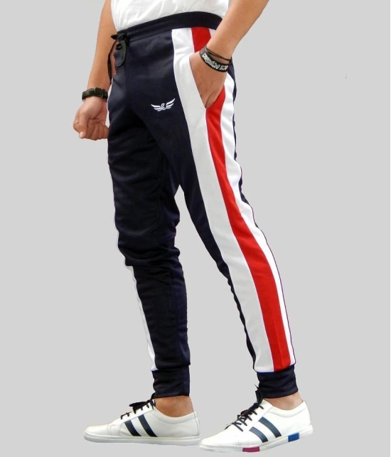 Chrome & Coral Navy Polyester Mens Joggers ( Pack of 1 ) - None