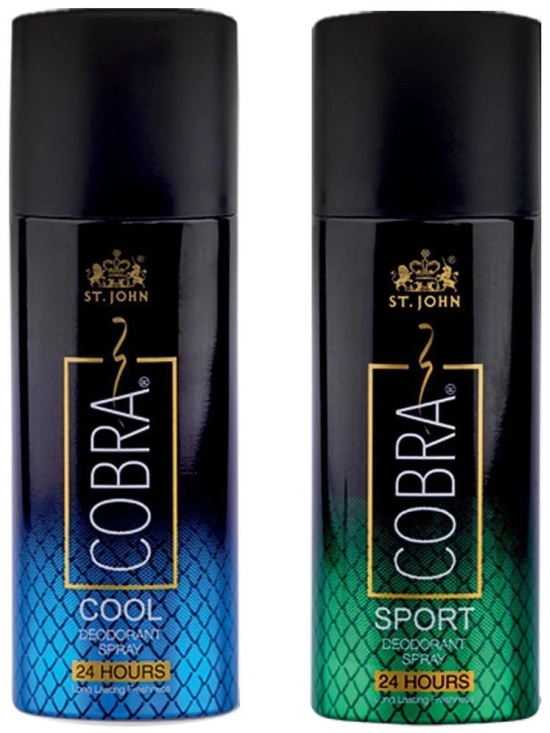 St. John Cobra Cool & Sport Long Lasting Deodorant Spray for Men 50 ml ( Pack of 2 )