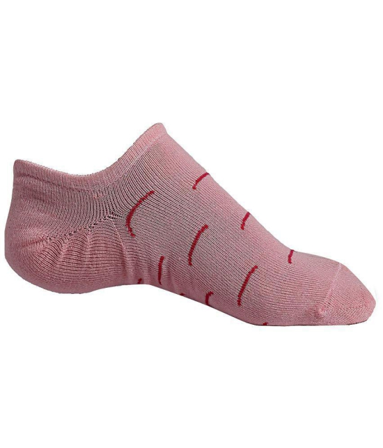 Texlon - Multicolor Cotton Women's No Show Socks ( Pack of 5 ) - None