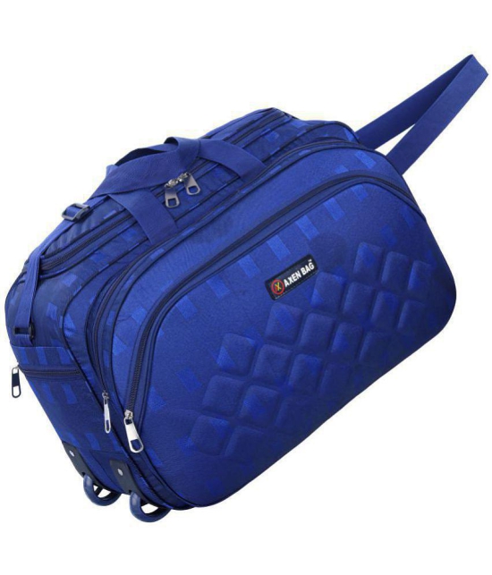 AXEN BAGS - Blue Polyester Duffle Trolley - Onesize