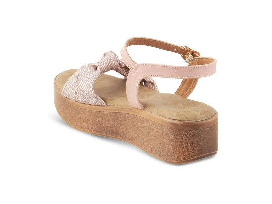 Tresmode Brera Pink Womens Platform Wedge Sandals- 39