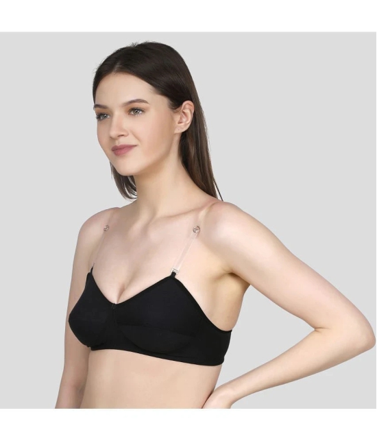 TCG - White Cotton Blend Non Padded Womens Push Up Bra ( Pack of 2 ) - None