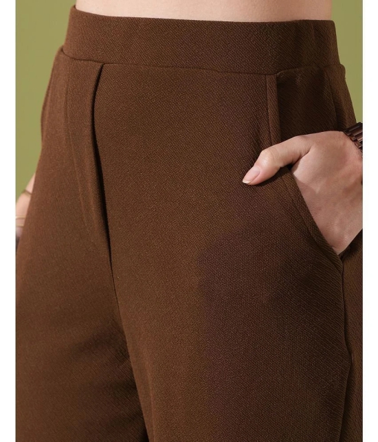 Selvia Brown Dyed Pant Top Set - None