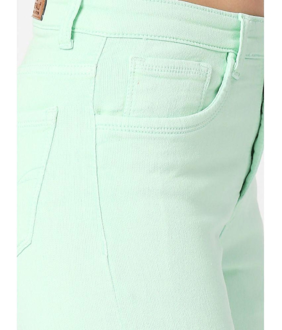 CEFALU - Mint Green Denim Skinny Fit Women''s Jeans ( Pack of 1 ) - None