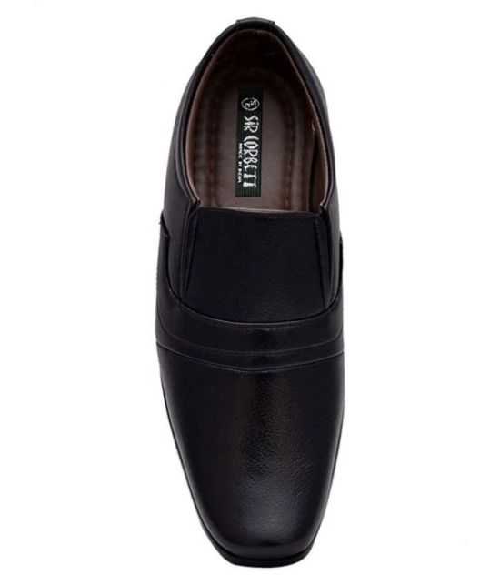 Sir Corbett - Black Mens Slip On Formal Shoes - 6