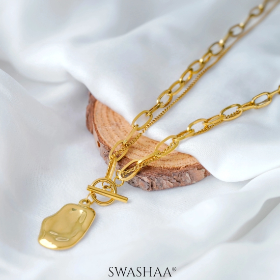 Eshara 18K Gold Plated Necklace-Gold