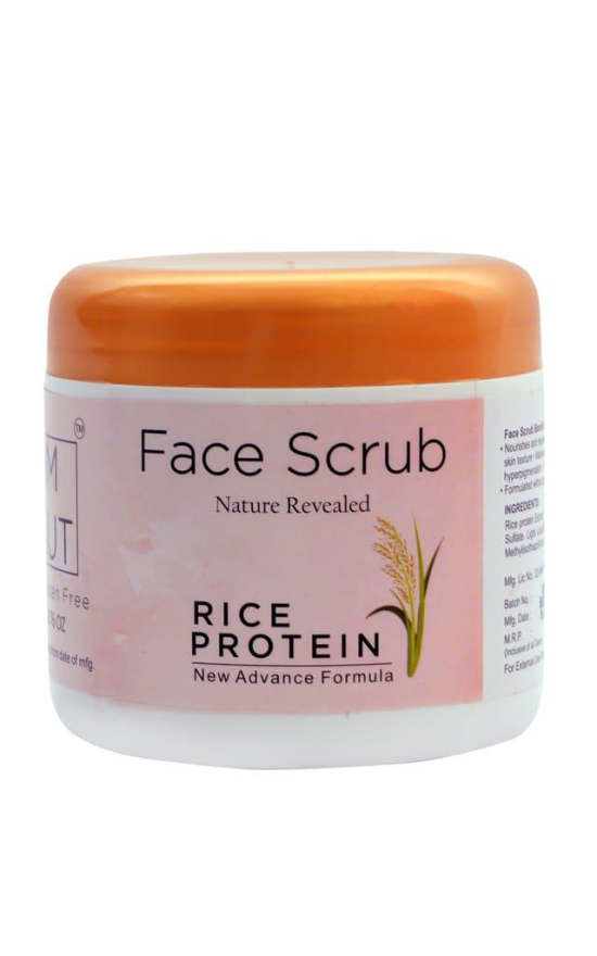 Bombeaut Rice Protein Face Scrub - 200gm