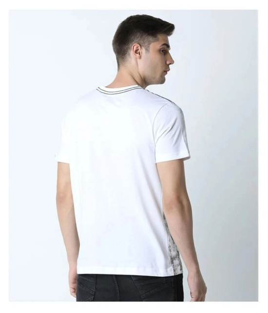 Huetrap Cotton White Printed T-Shirt - None