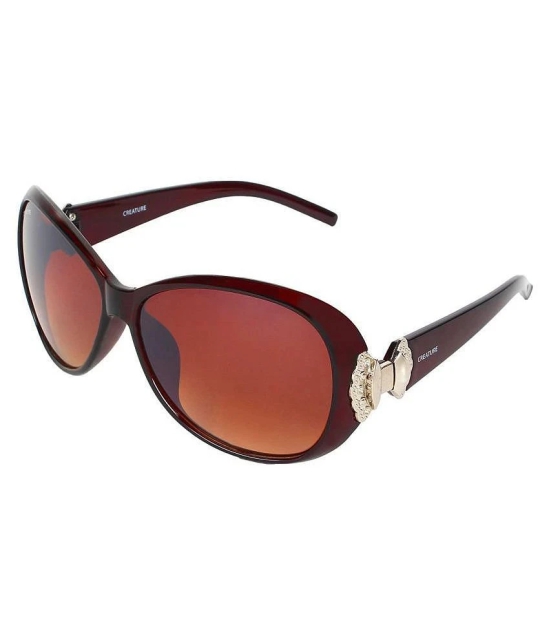 Creature - Brown Cat Eye Sunglasses ( Pack of 3 ) - Medium