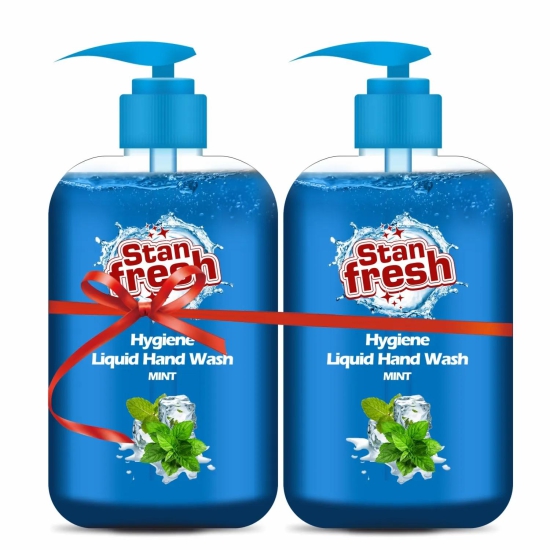 Stanfresh Hygiene Liquid Hand Wash Mint 500ml(Pack Of 2)