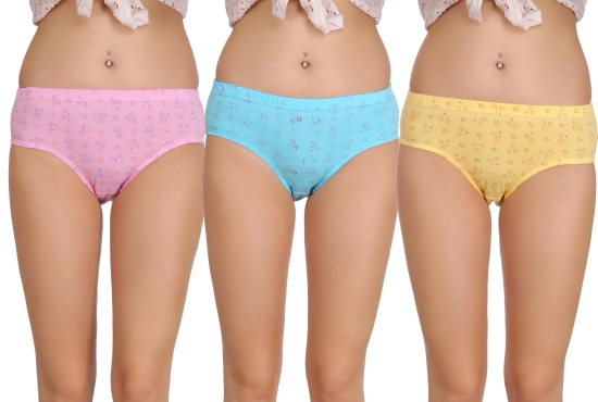 Eves Beauty Women Hipster Multicolor Panty-xl / Multicolor / Pure Cotton