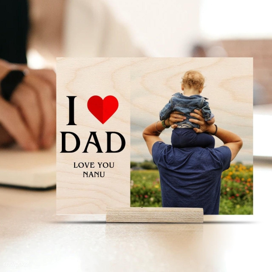 Personalised | I Love Dad-14x11 Inch