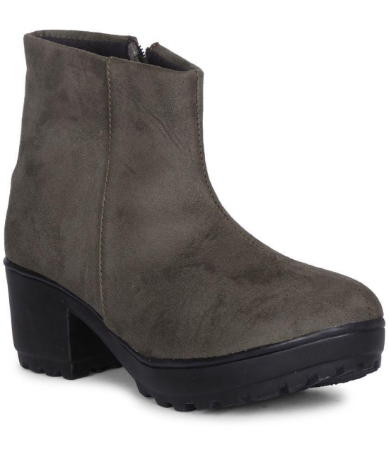 Saheb - Olive Women''s Ankle Length Boots - None