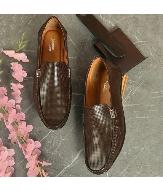 Leeport - Brown Mens Boat loafers - 6