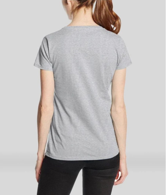 Neo Garments - Grey Cotton Blend Regular Fit Womens T-Shirt ( Pack of 1 ) - None