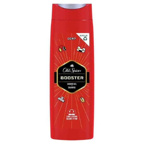 Old Spice Booster Shampoo & Shower Gel 400ml