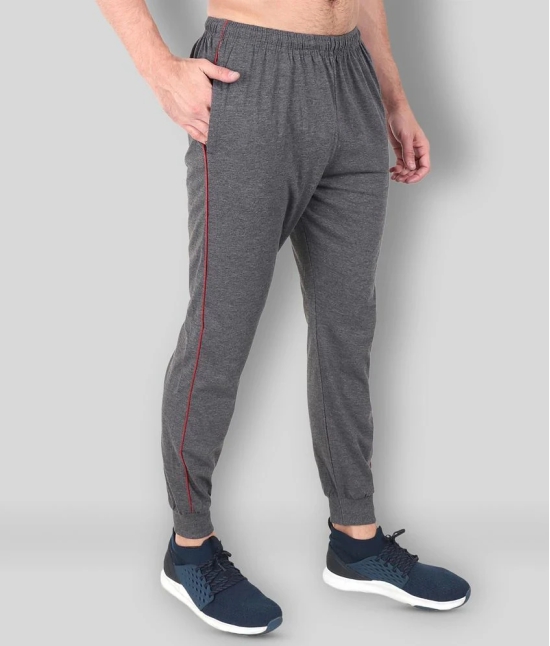 Zeffit - Grey Cotton Blend Mens Joggers ( Pack of 1 ) - XL