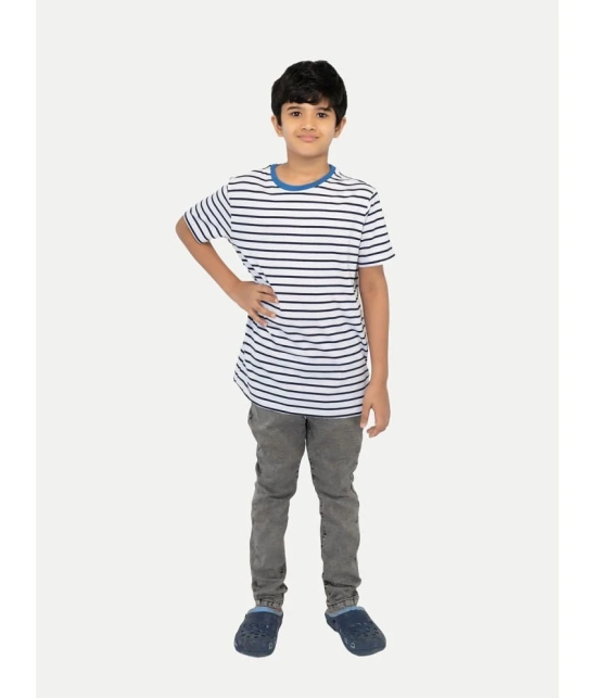 Radprix White Cotton Blend Boys T-Shirt ( Pack of 1 ) - None