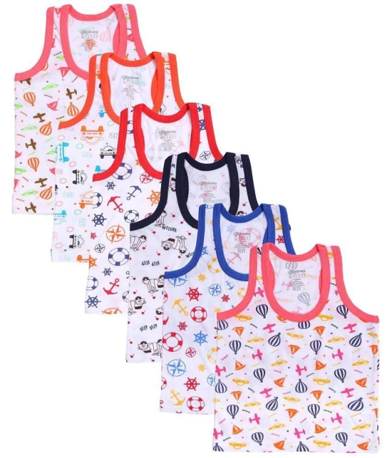 Bodycare Boys Vest Round Neck Sleeveless Pack Of 6 - Assorted - None