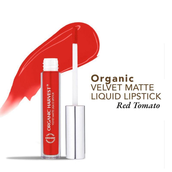 Organic Velvet Matte Liquid Lipstick - Tomato Red