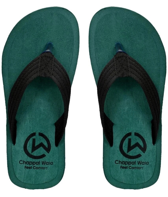 Altek Green Mens Thong Flip Flop - None