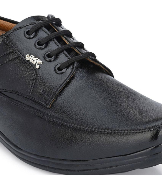 Leeport - Black Mens Oxford Formal Shoes - None