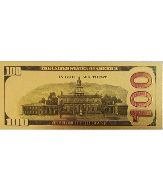 New 100 US Dollar Bill 24Kt Gold Plated...Collectible