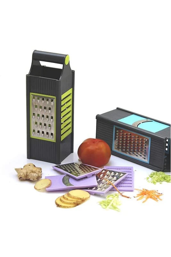 LA'FORTE 4 In 1 Vegetable and Fruit Slicer Grater with Kitchen Slicer and Grater (Multi Color)