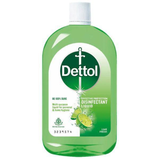 Dettol Liquid Disinfectant for Floor Cleaner Surface Disinfection Personal Hygiene Lime Fresh 1 Ltr