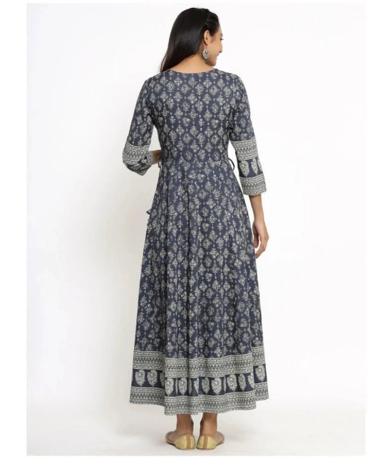 KIPEK Grey Rayon Anarkali Kurti - Single - S