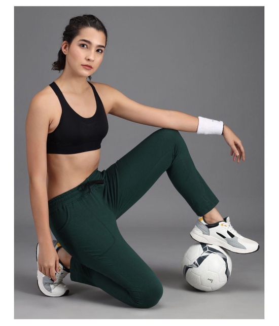 Addyvero - Green Cotton Blend Womens Gym Trackpants ( Pack of 1 ) - 32