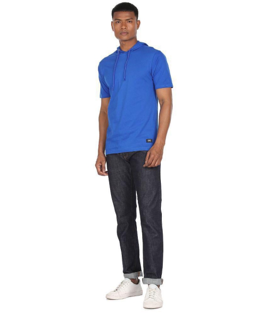 Colt - Cotton Blend Regular Fit Blue Men's T-Shirt ( Pack of 1 ) - None