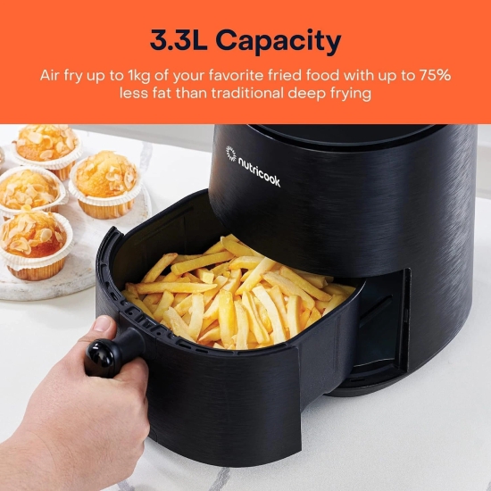 NUTRICOOK AIR FRYER 3.3L BLK  by Mahavir Home Store