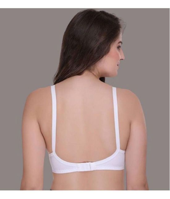 Zourt - White Cotton Solid Women's Maternity Bra ( Pack of 1 ) - 30B