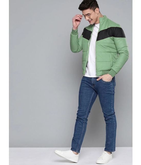 ADORATE Polyester Mens Quilted & Bomber Jacket - Green ( Pack of 1 ) - None