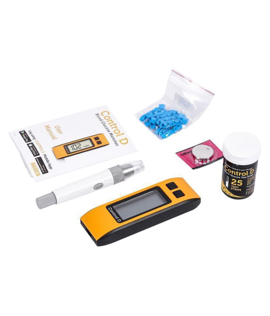 Control D Glucometer with 25 Strips for Diabetes Test Expiry Aug 2024