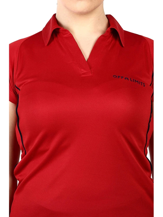 WOMEN CORE POLO-XS / Red