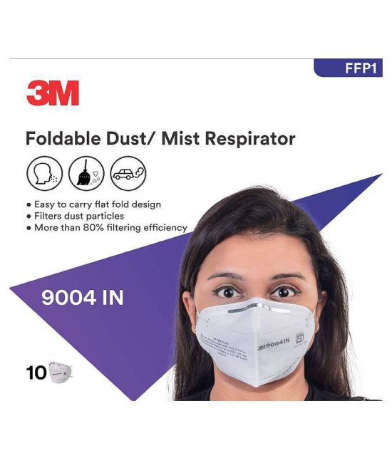 3M 9004IN Particulate Respirator, White - Pack of 5