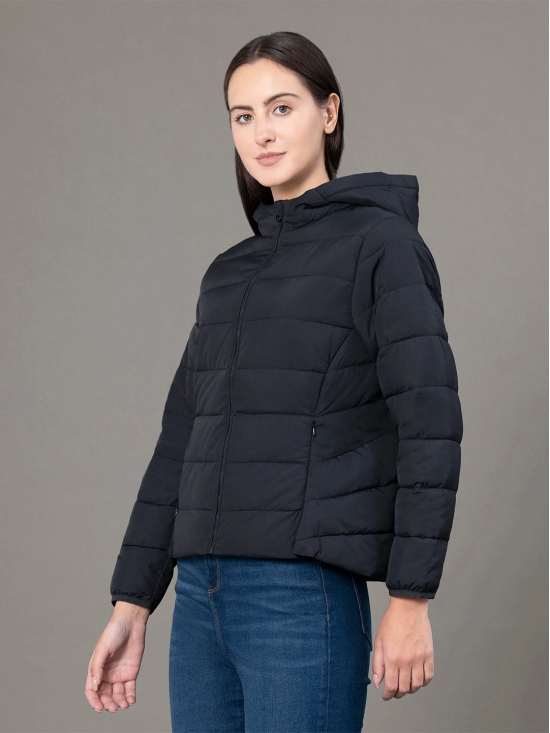 RedTape Hooded Jacket for Women | Padded & Water Resistant Finish | Enhanced Comfort