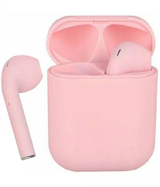 Neo I12 Bluetooth True Wireless (TWS) On Ear 2 Hours Playback Active Noise cancellation IPX4(Splash & Sweat Proof) Pink