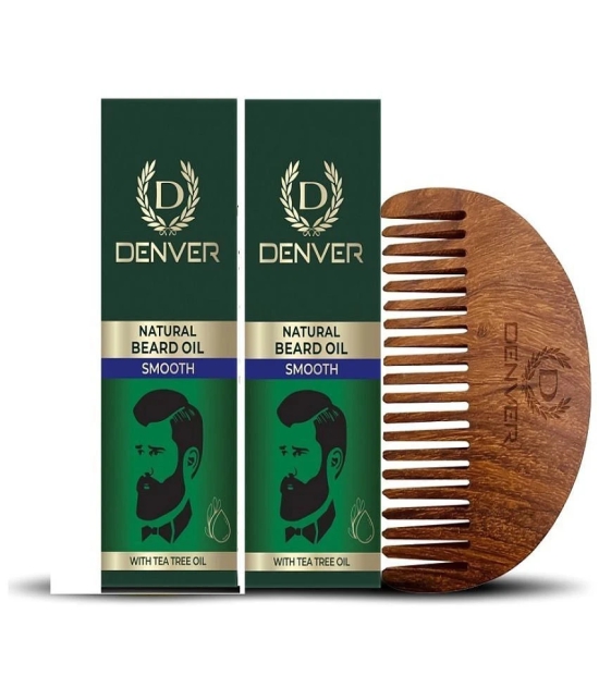 Denver Natural Beard oil Smooth  Pack of 2 60 ml